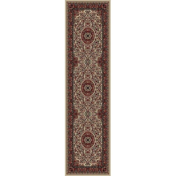 Concord Global 5 ft. 3 in. x 7 ft. 7 in. Persian Classics Isfahan - Ivory 20325